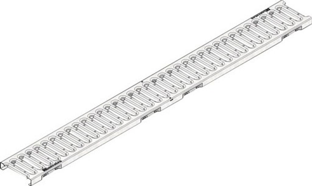 Hauraton Dachfix Resist 115 Stegrost SW 80/9 verzinkt 1000 mm x 108 mm x 20 mm