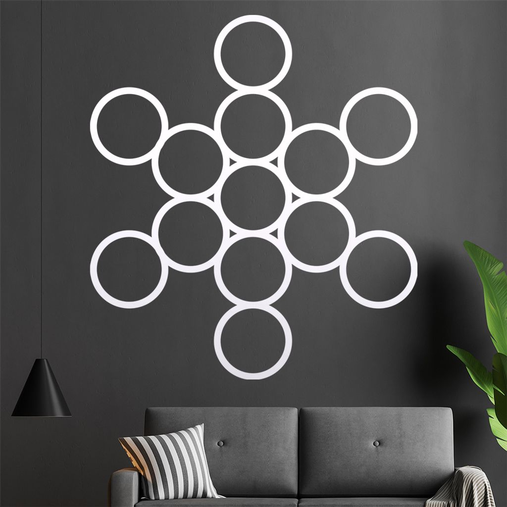 Frucht des Lebens Wandtattoo in 6 Größen - Wandaufkleber Wall Sticker - Dekoration, Küche, Wohnzimmer, Schlafzimmer, Badezimmer