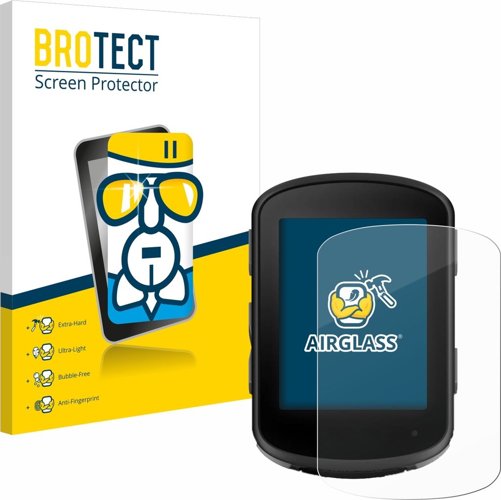 BROTECT Schutzglas für Garmin Edge 840 Solar Schutzfolie Panzer Folie Glas Display Schutz klar