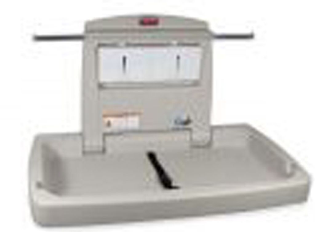 Baby Wickelstation - Horizontales Modell, Rubbermaid - Grau Produktbild 