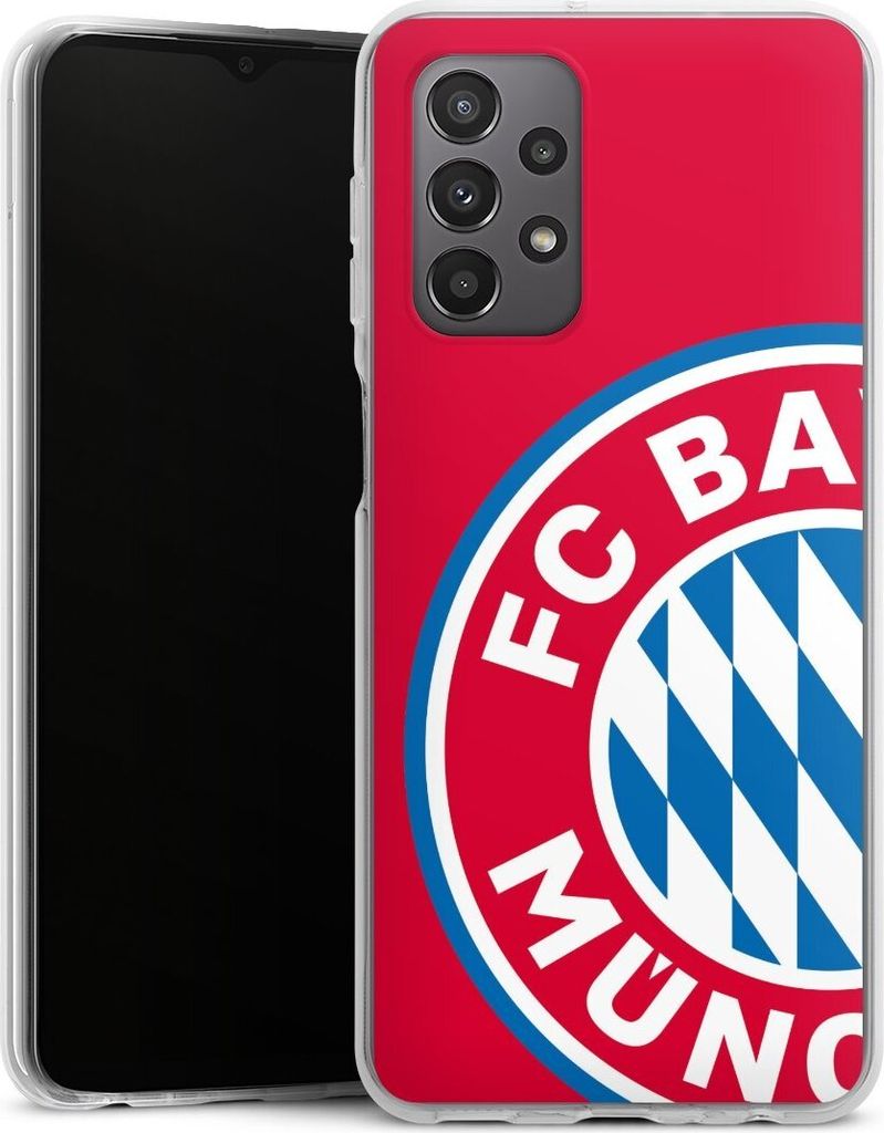 DeinDesign Handyhülle für Samsung Galaxy A23 5G Silikon Hülle Case Smartphone Schutzhülle FC Bayern München FCB Offizielles Lizenzprodukt