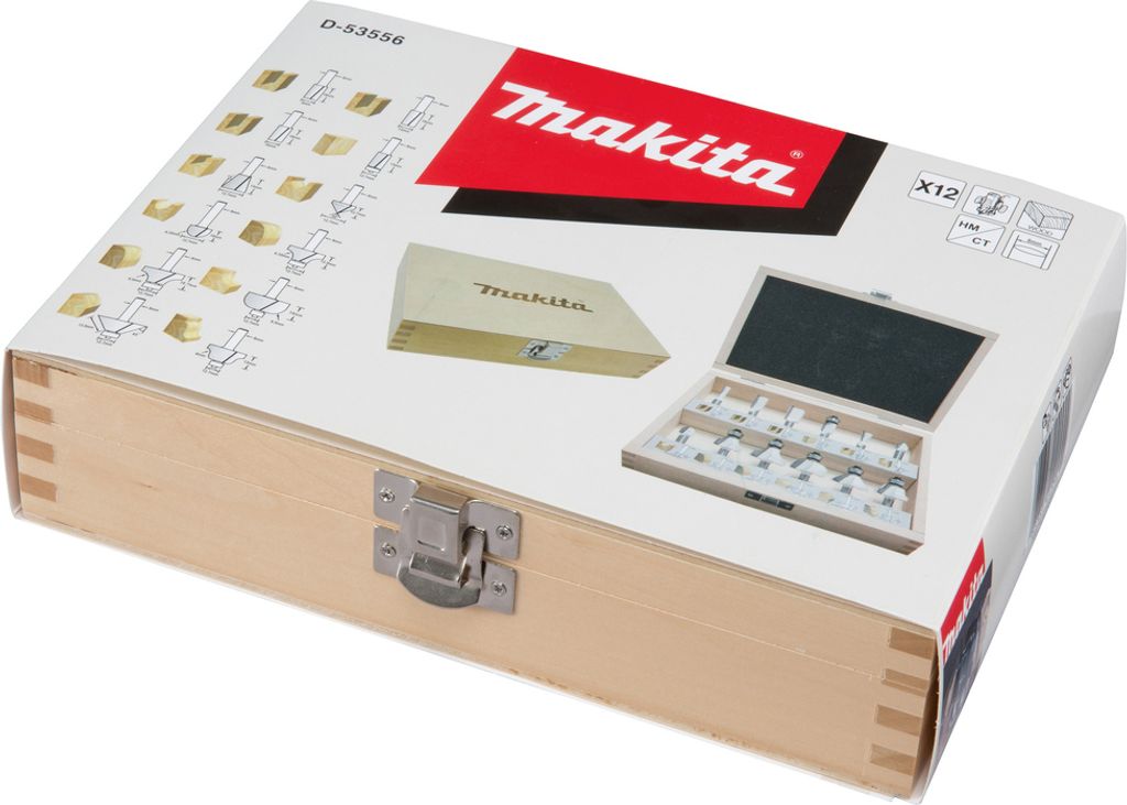Makita D-53556 Fräser-Set 8mm 12Stk Produktbild 8