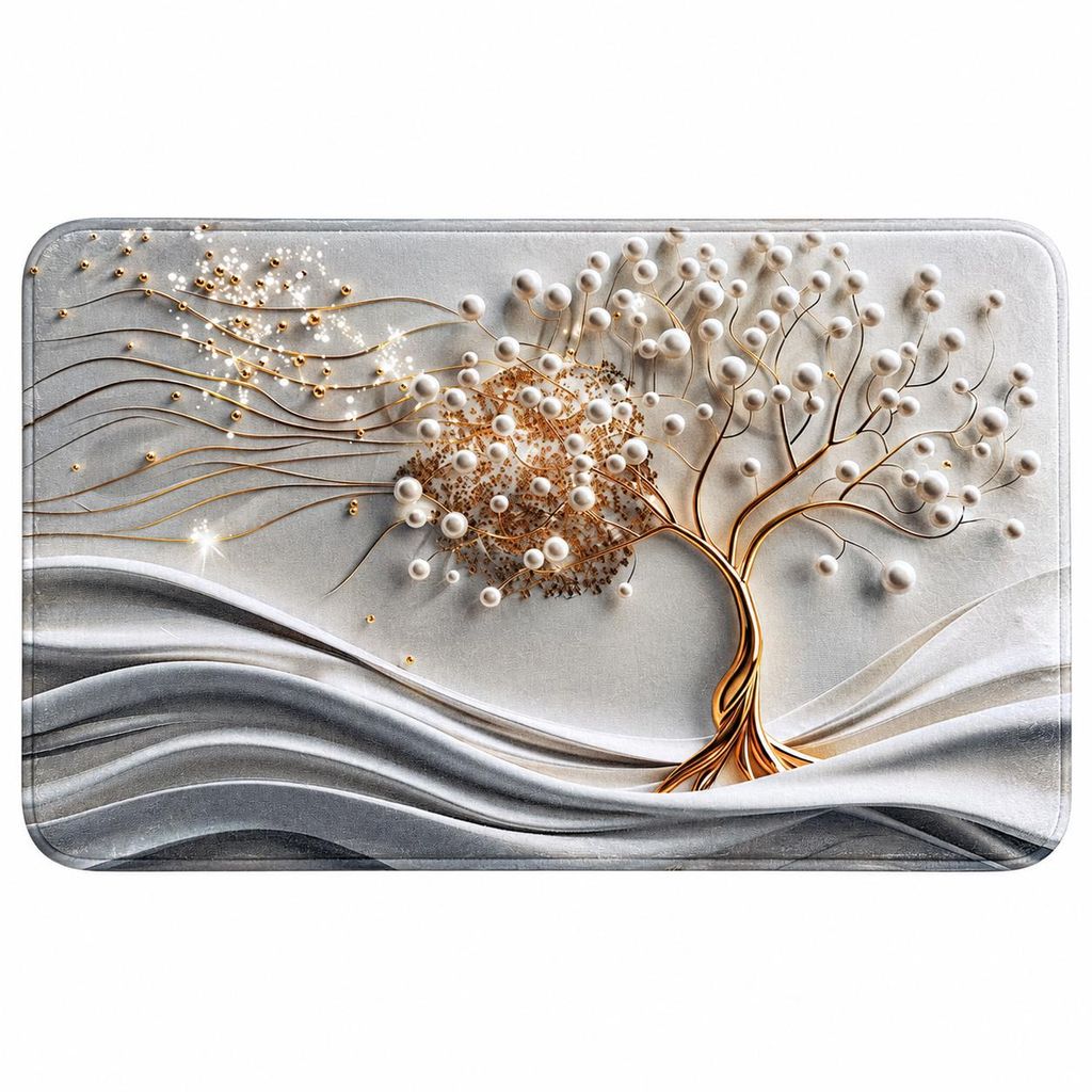 SANILO® Badteppich Tree of Life 70 x 110 cm Produktbild  KI-generiertes Bild