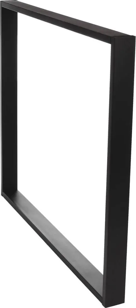 Pied de table en métal noir 50x72cm SIMPLE-6x2 pour bureau et console - 6