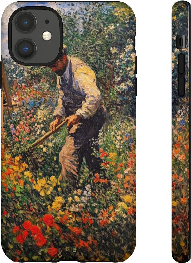 Gärtnerin im blühenden Blumengarten – Handyhülle Kompatibel mit iPhone 11