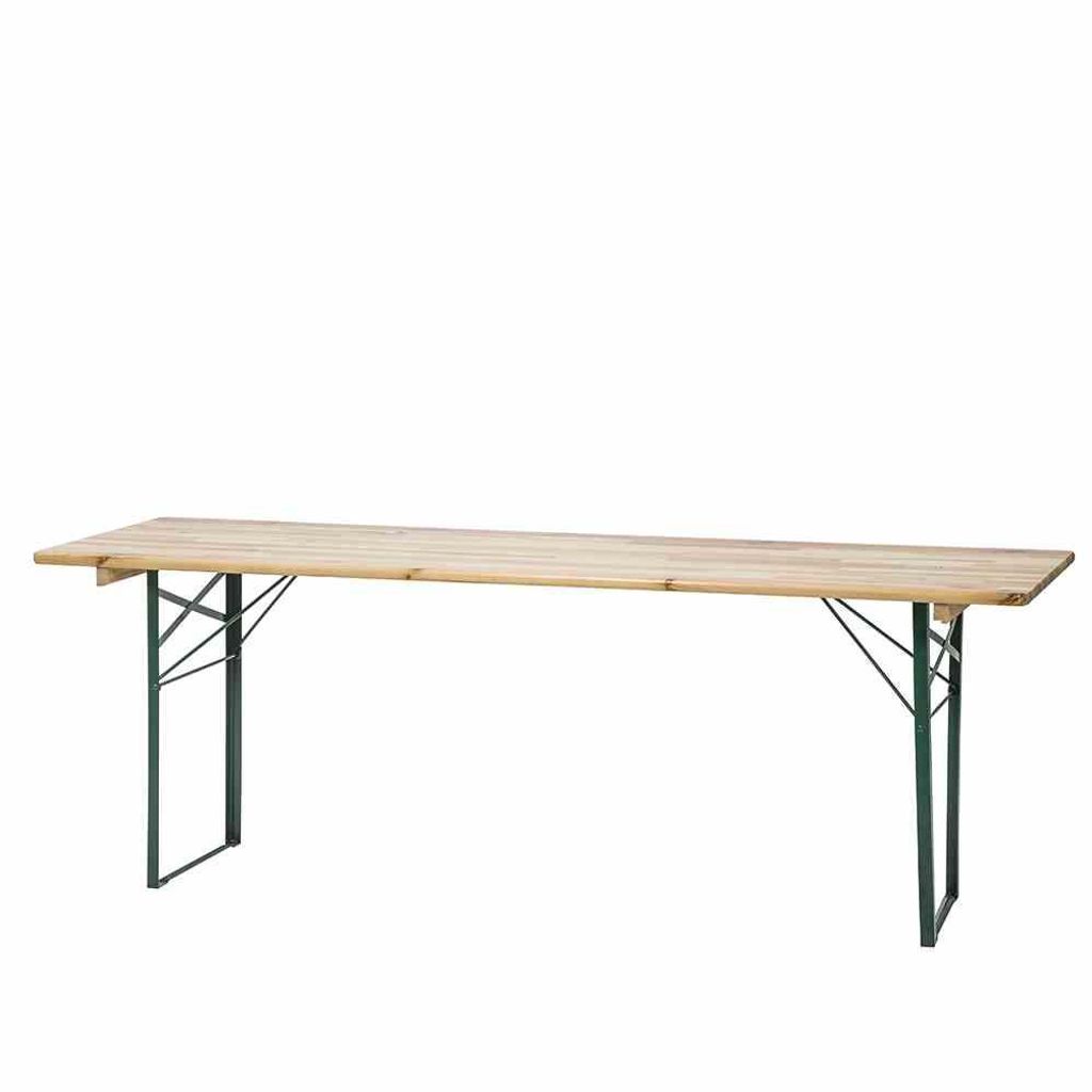 Natura Tisch zu Festzelt-Garnitur 220cm Gestell aus Stahl in grün