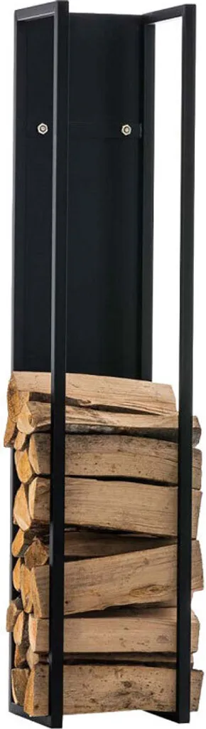 CLP Spark Portalegna 120 cm Nero Opaco - Supporto Legna Design Interno