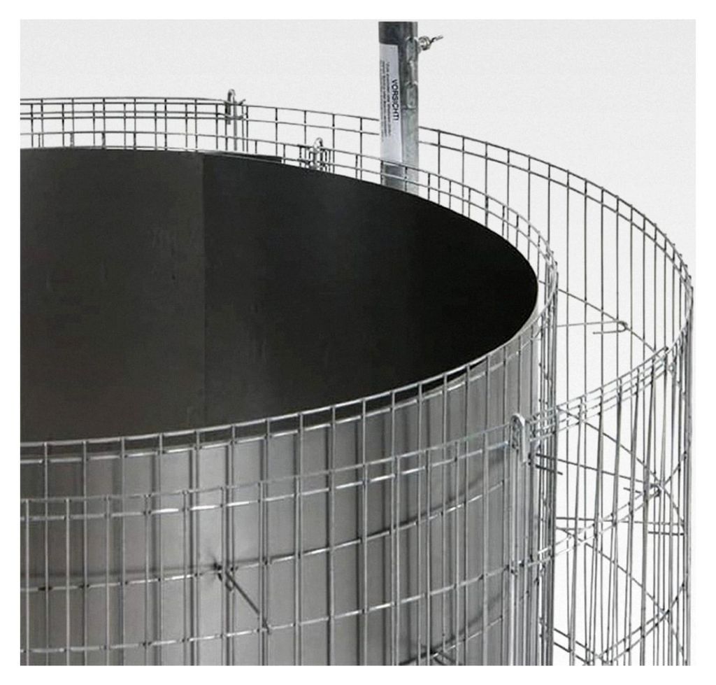 Stahlblechzuschnitt Silber Hitzeschutzblech. H.118 x B.39 x T.0,06 cm - DIY Gabionen-Feuerstelle - Outdoor & Garten
