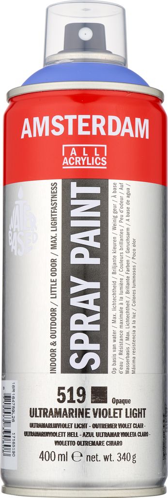 Amsterdam Sprühfarbe Spraydose hochpigmentiert 400 ml Ultramarinviolett Hell 519