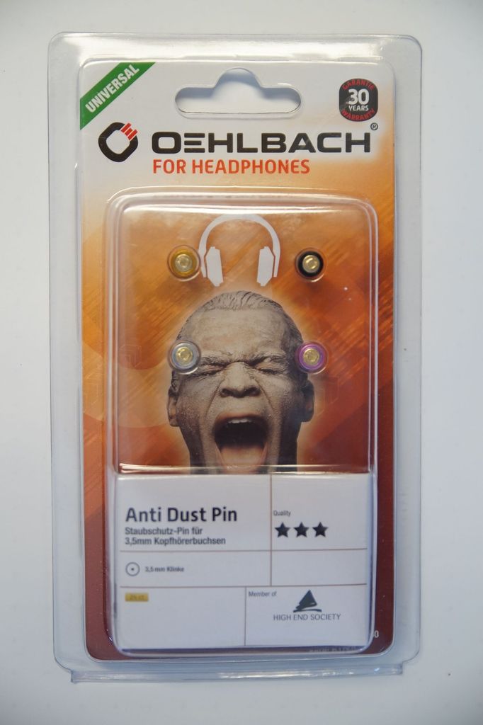 Oehlbach 35040 Staubschutz Pin für 3,5 mm Kopfhörerbuchsen Produktbild 