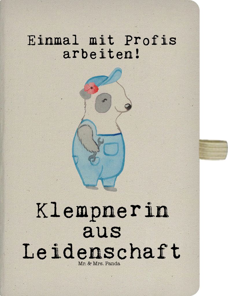 Mr. & Mrs. Panda notizbuch Klempnerin Leidenschaft - Produktbild 