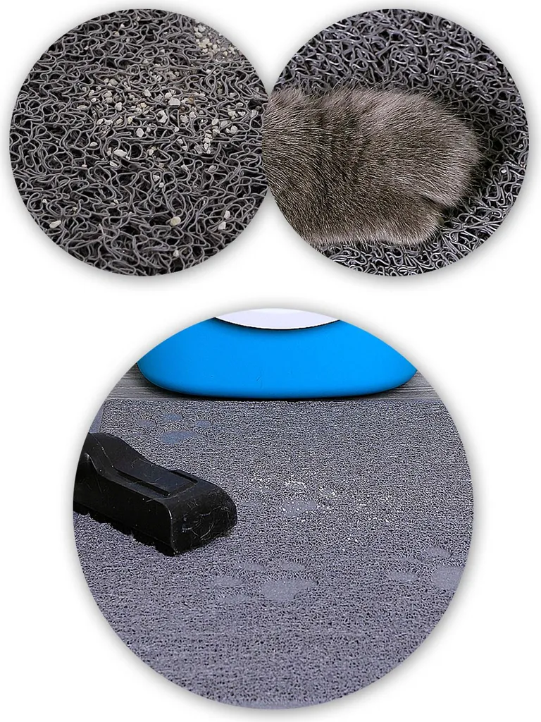 Tapis de Litière Chat Grand Format 60x90 cm Lavable et Antidérapant