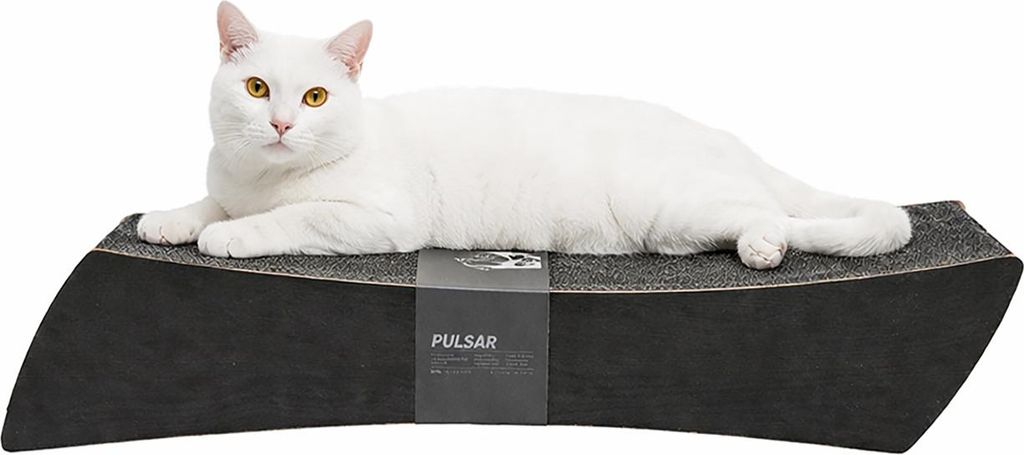 Kratzbrett PULSAR für Katzen · 76 x 24 x 15 cm · schwarz Produktbild 