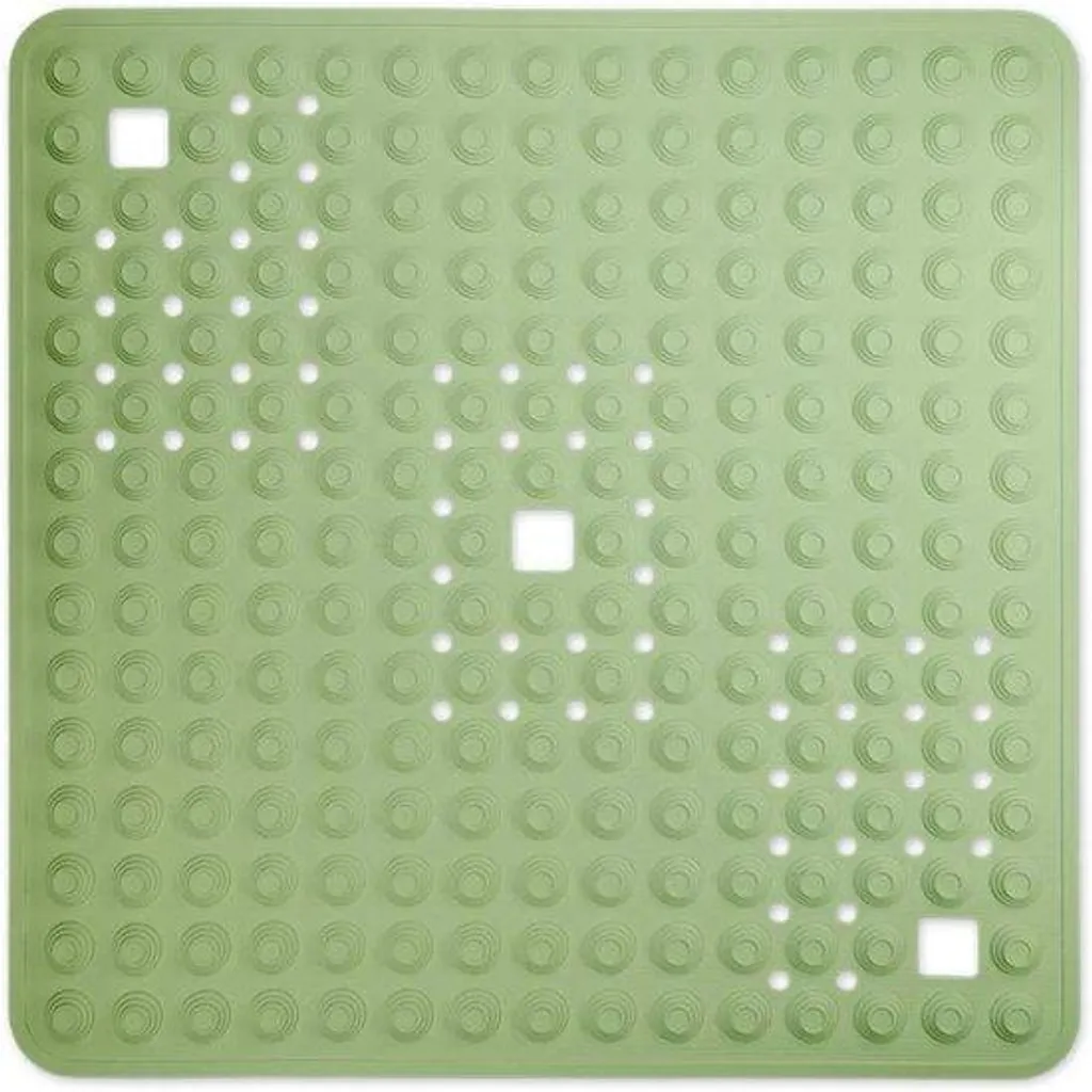 Tapis de douche antidérapant vert 60x60 cm robuste haute qualité