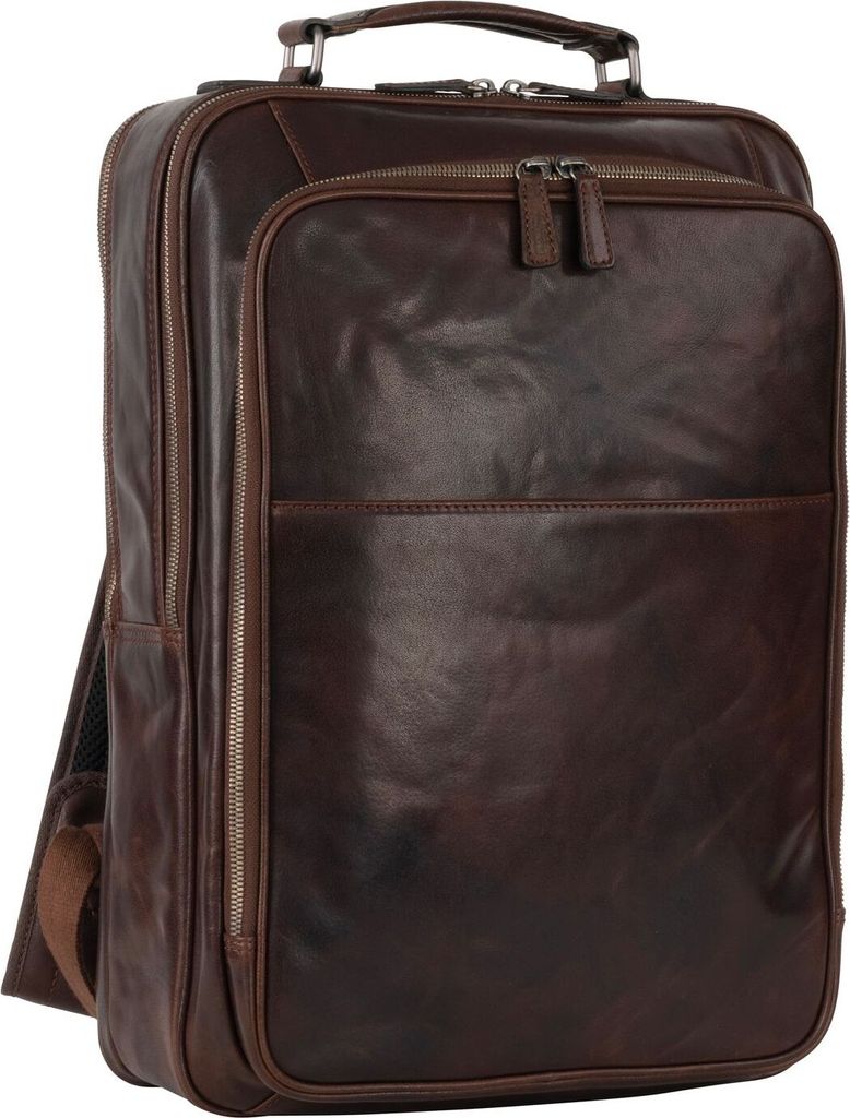 Leonhard Heyden Austin Rucksack Leder 42 cm Laptopfach