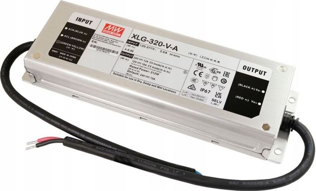 Meanwell Synergy 21 Netzteil - Mean Well IP67 (XLG-320-V-A) Immagine del prodotto 
