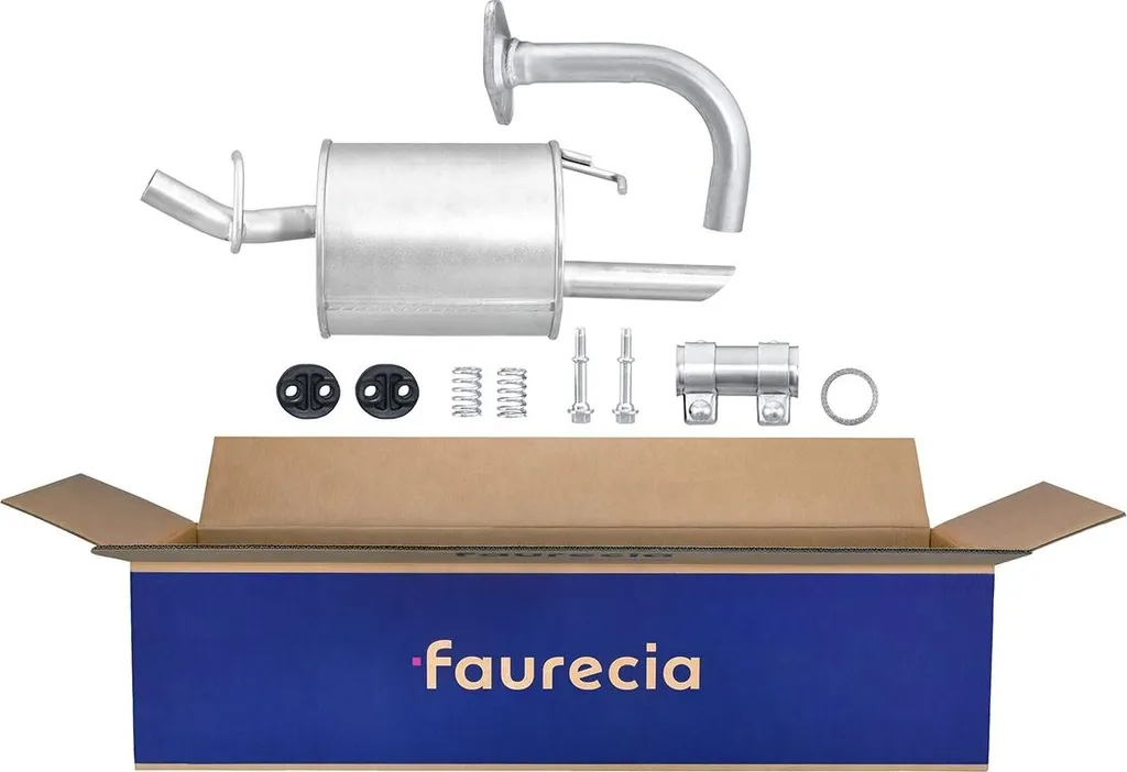 Silencieux arrière anticorrosion Faurecia pour Toyota Yaris 1.0 1.3