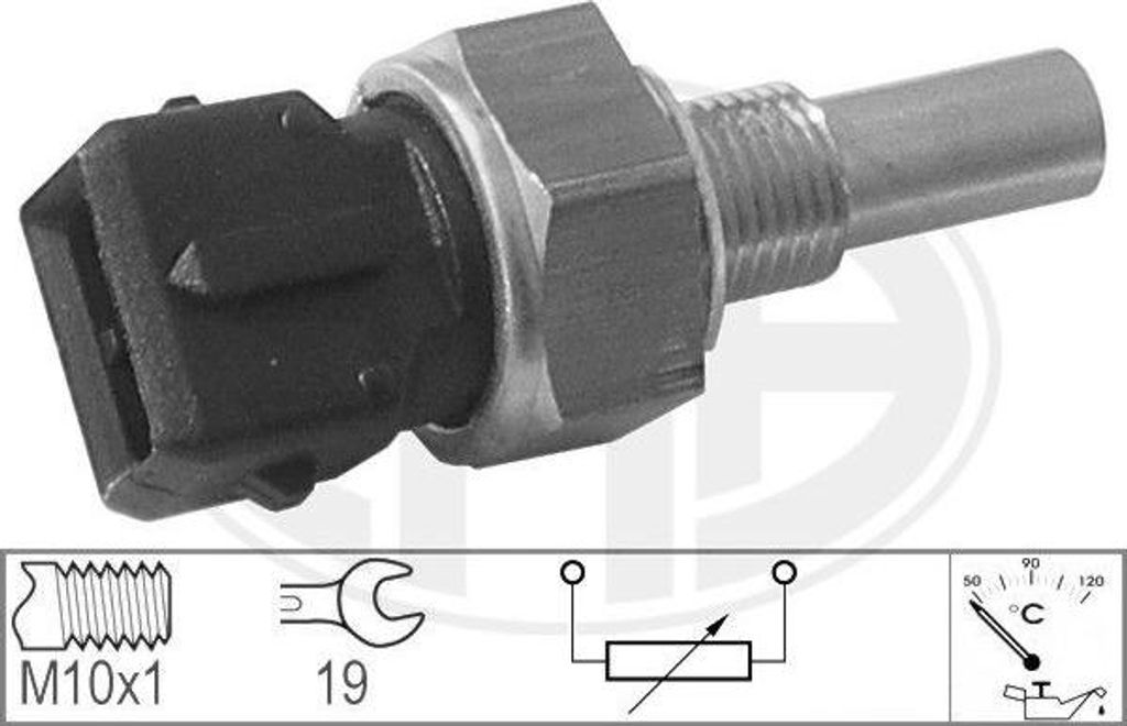 ERA 330644 Öltemperatursensor OE 59919563 kompatibel mit A4 8D, A4 8E, A4 8H, A6 4B, A8 4D, A8 4E, Q7, Superb, Passat 3B