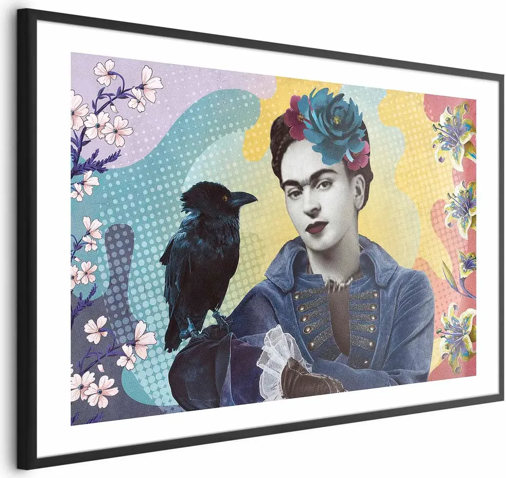 Poster Totemic Frida 90x60 cm con Cornice Nera e Margine | Shop Online