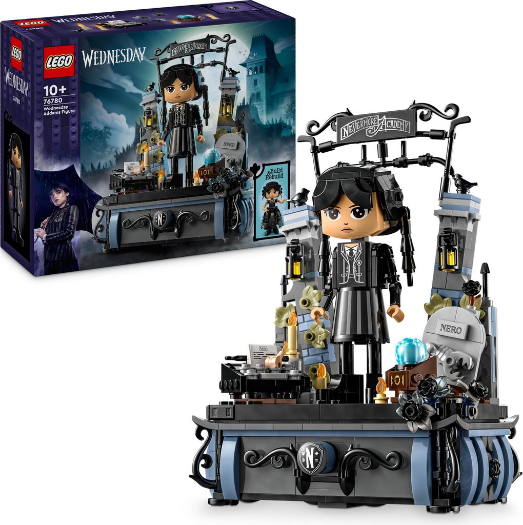 LEGO Wednesday: Wednesday Addams Baufigur, Set zum Sammeln für Kinder, Spielzeug zum Umbauen mit Elementen, Abenteuer-Spielset für ältere Mädch...