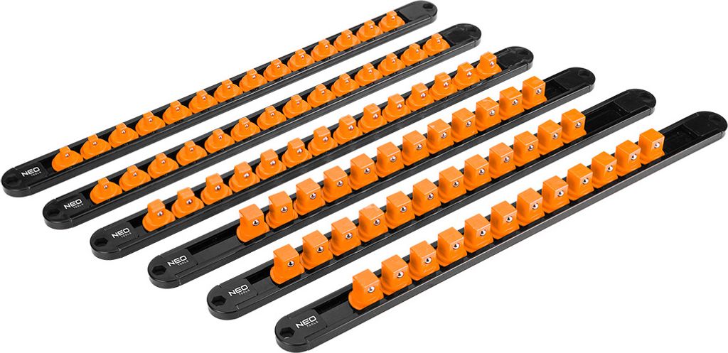 Steckschlüsselhalter 1/4", 3/8", 1/2" - 6er-Set