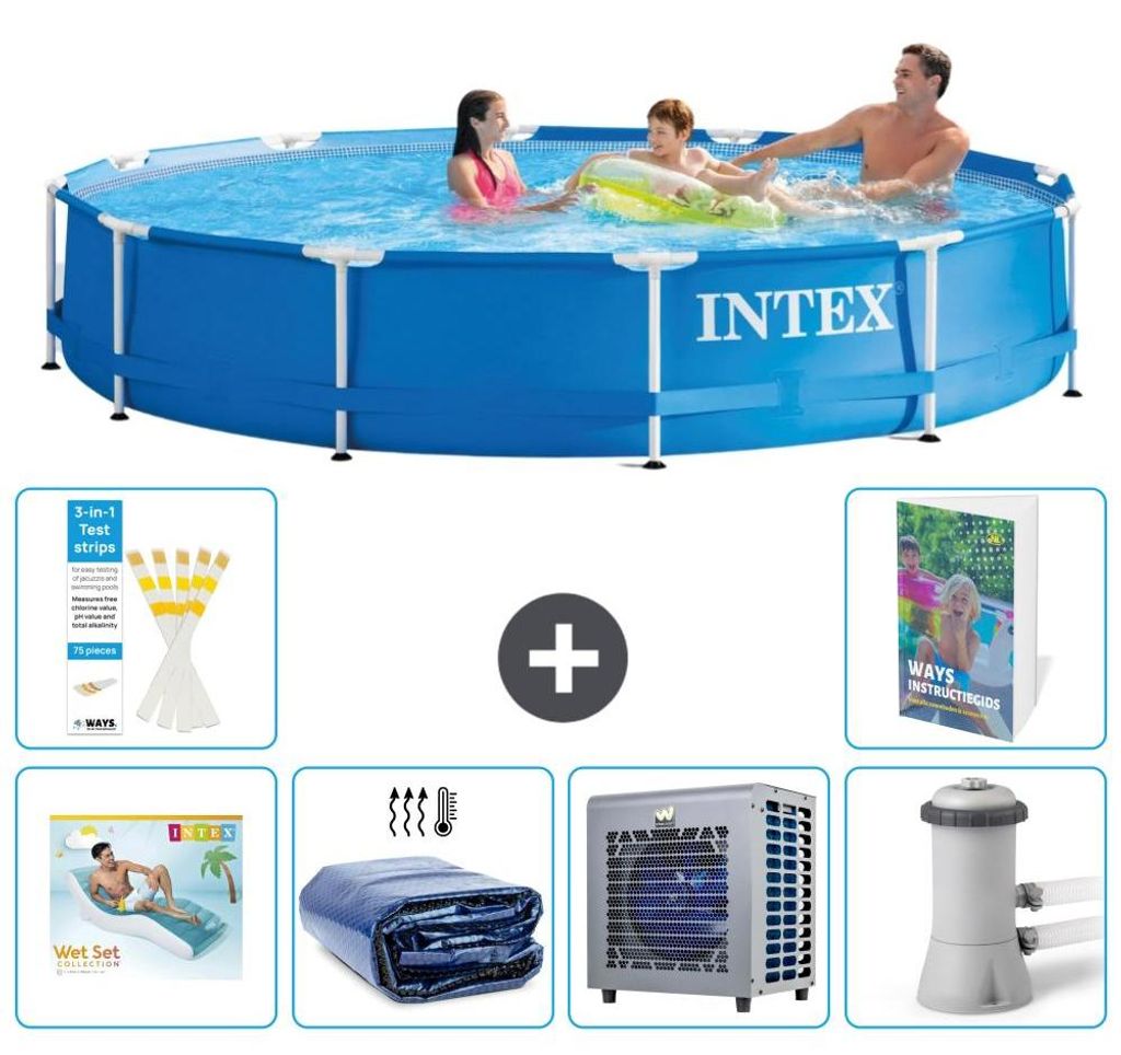 Frame Pool Rund - 366x76 cm - 7-teilig S112
