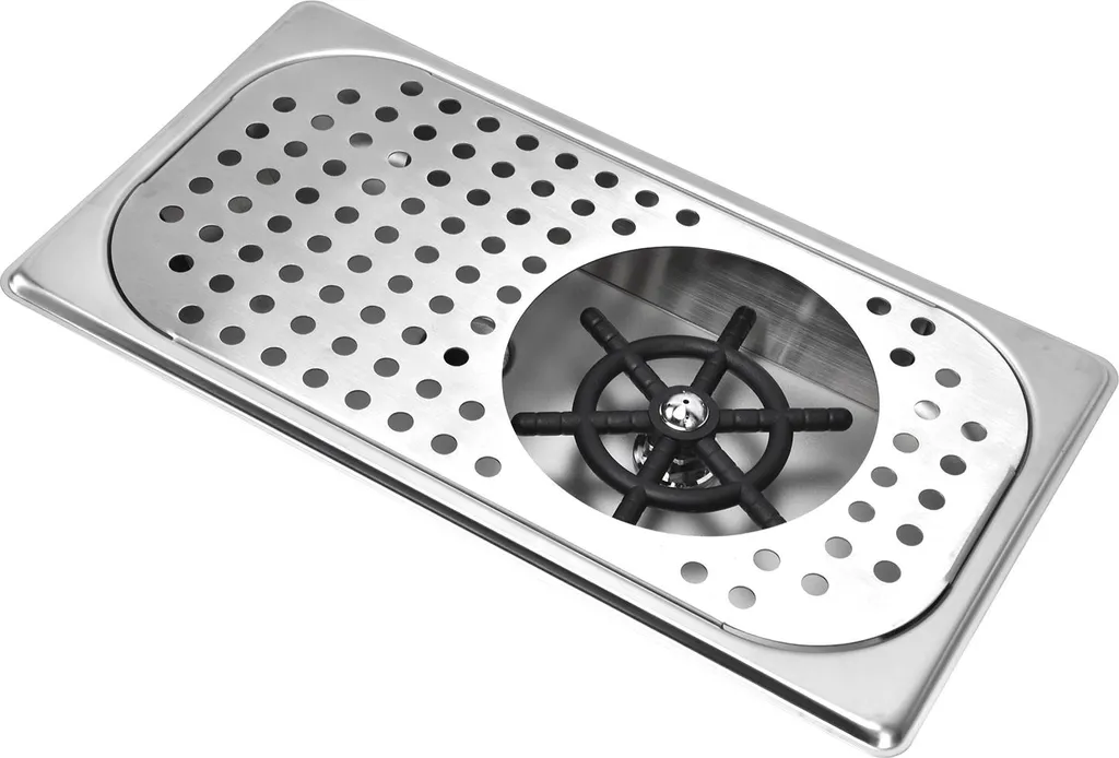 Lave-tasses rinçage rapide en inox G1/2 pour cuisine et comptoir