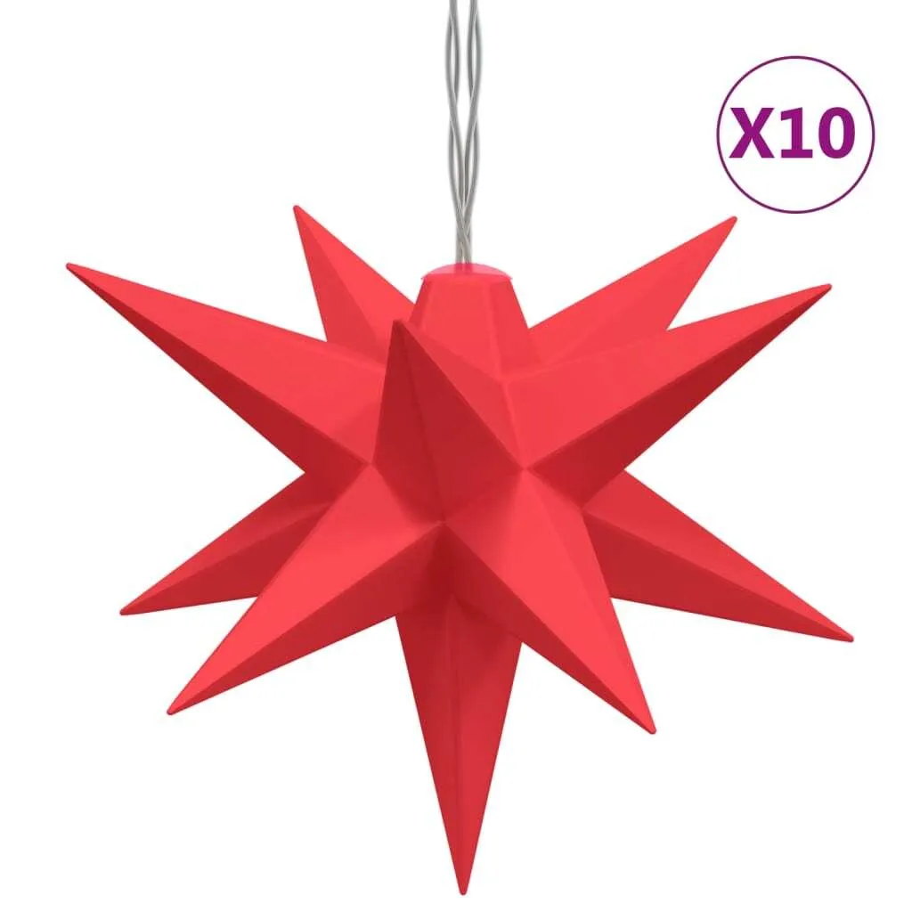Mini lumière de Noël 10 LED rouge 10 cm avec fil flexible discret