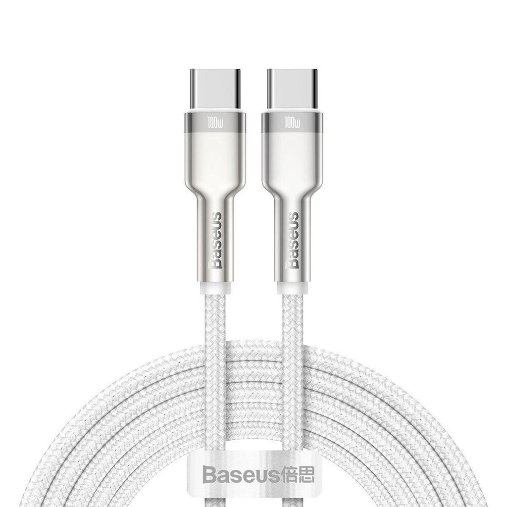 Kbel Baseus Cafule, USB-C na USB-C, 100W, 2m, biely Obrázok produktu 