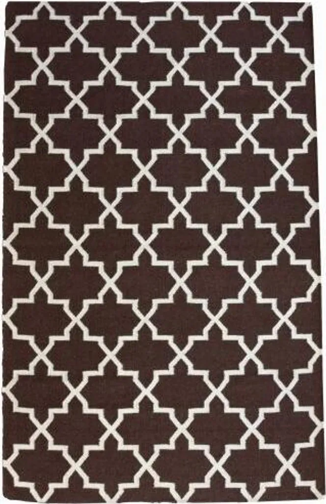 Tapis de Salle à Manger Kelim AAR 1 Brun 160x230 cm - Décoration Chaleureuse