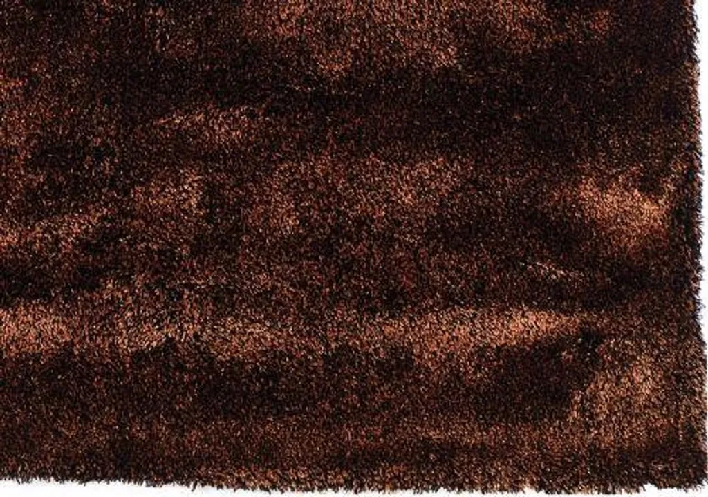 Tapis de salon à poils longs San Remo coloris mocca format 170x240 cm