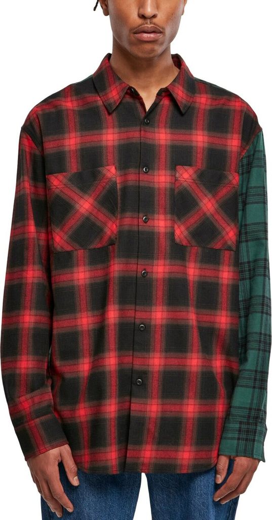 Urban Classics - Loose-Fit Mix Check Flanell Hemd - XS