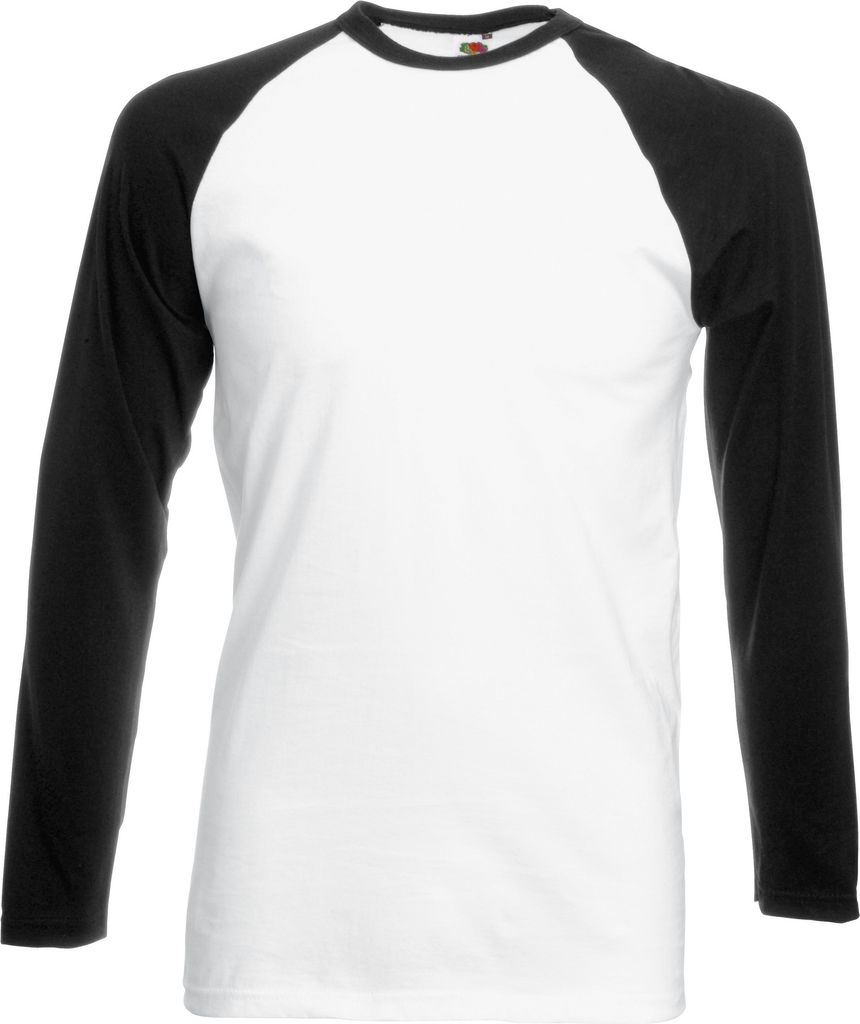 Fruit Of The Loom Herren Baseball T-Shirt, langärmlig BC328 Produktbild 