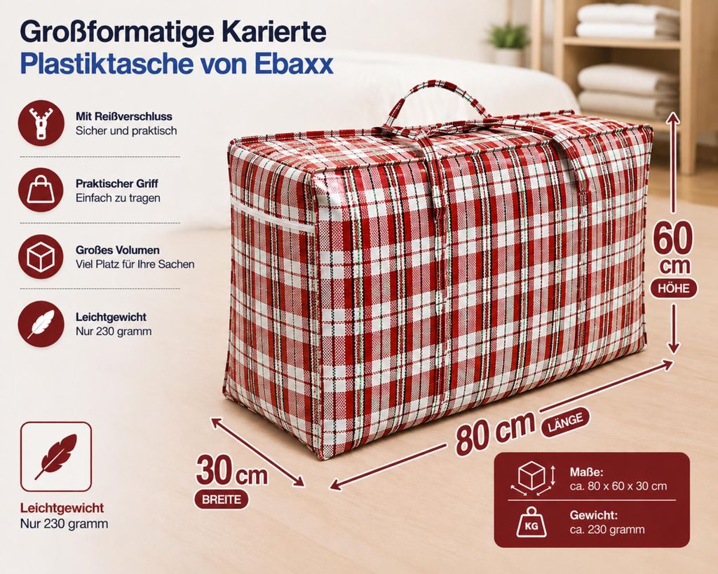 PLASTIKTASCHE     Jumbo   Unterbettkommode Wäschetasche Produktbild 