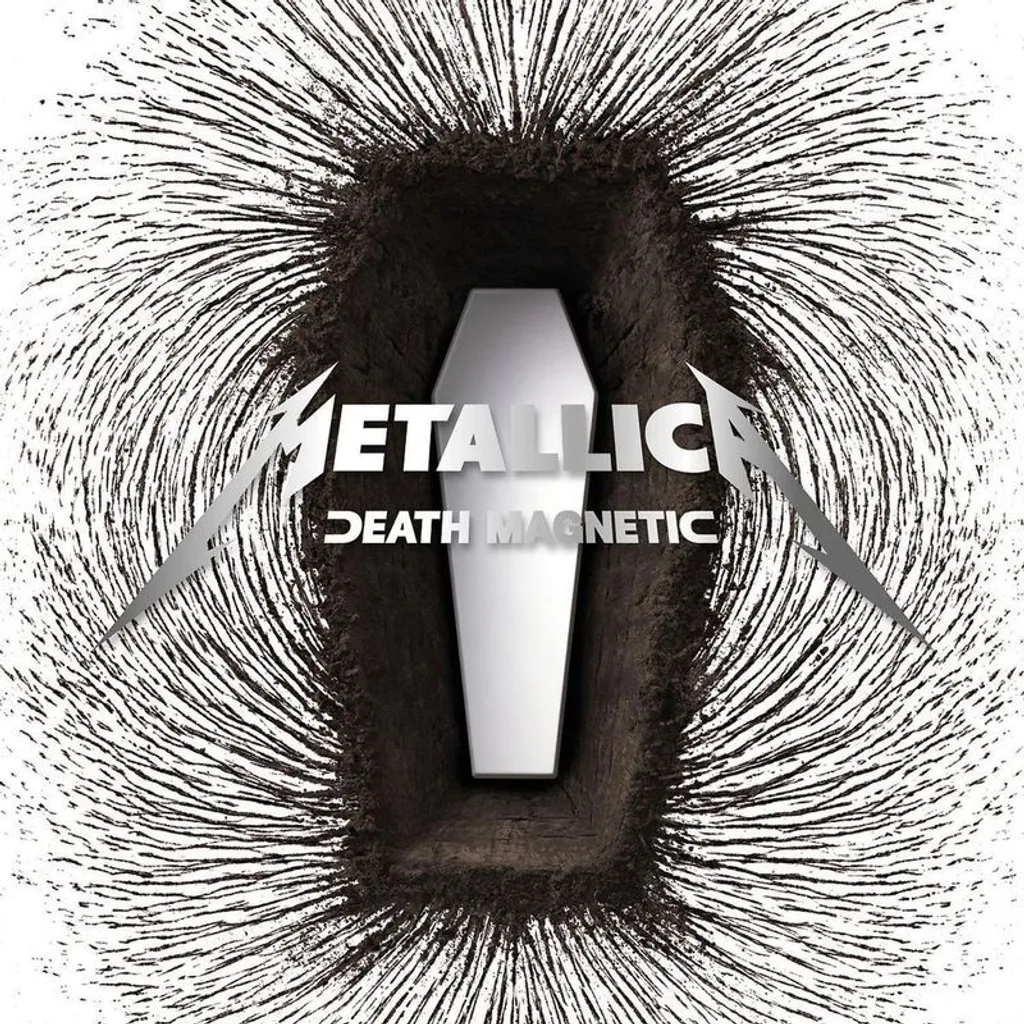 T-shirt Death Magnetic Metallica coton noir col rond coupe droite Rock