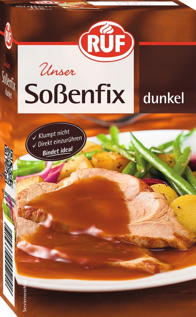 Verpackungsbild Sossenfix dunkel klassisch ergiebig kraeftig fein bewahrt original 250 g