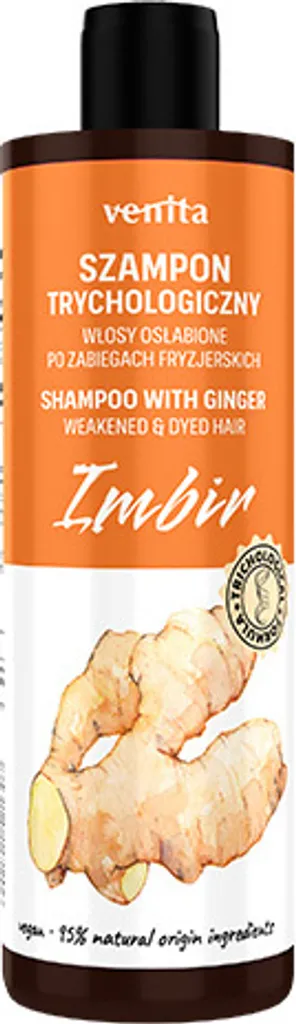 Shampoo Tricologico Venita Zenzero 300ml | Trattamento Capelli Deboli
