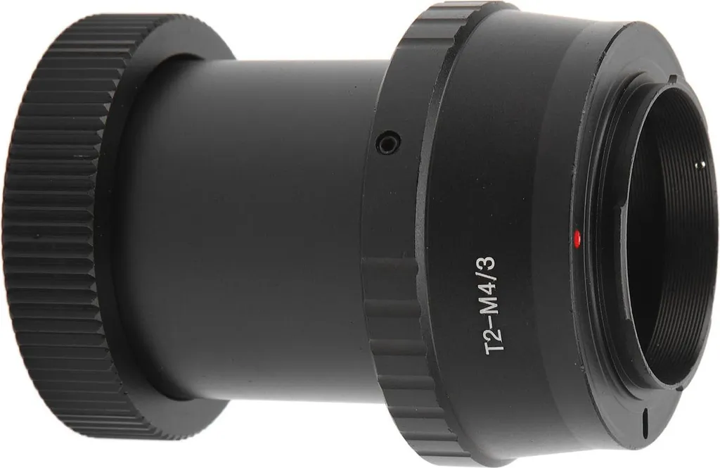 Adattatore SCT T2 in lega di alluminio di dimensioni standard per fotocamera telescopica con attacco a baionetta M4/3