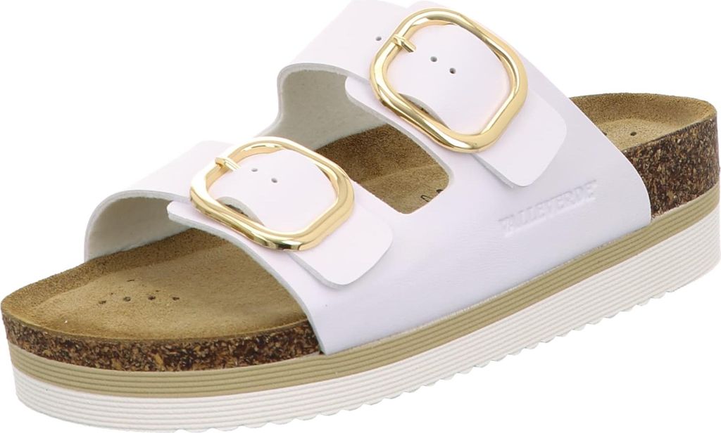 Valleverde Plateau Pantoletten Damen 32303638333039 Weiß 37 EU