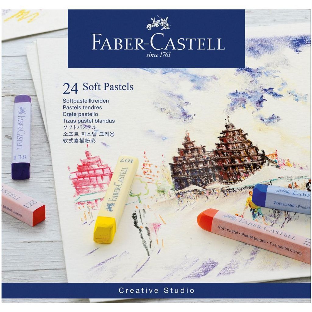 FABER-CASTELL Softpastellkreiden STUDIO QUALITY 24er Etui Produktbild 
