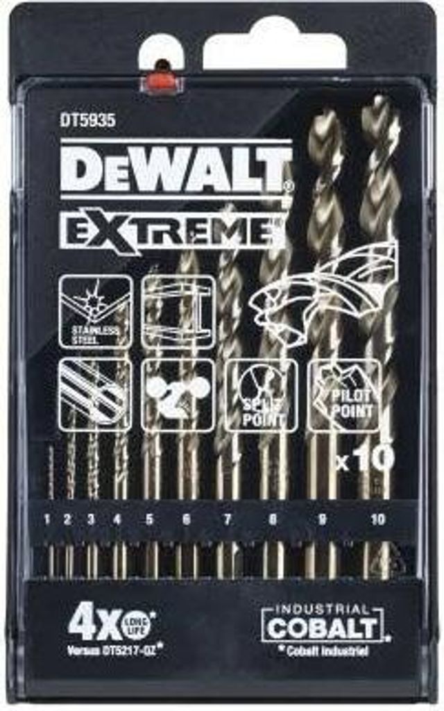Dewalt Cobalt Drill Bit Kpl.10Szt. Image du produit 