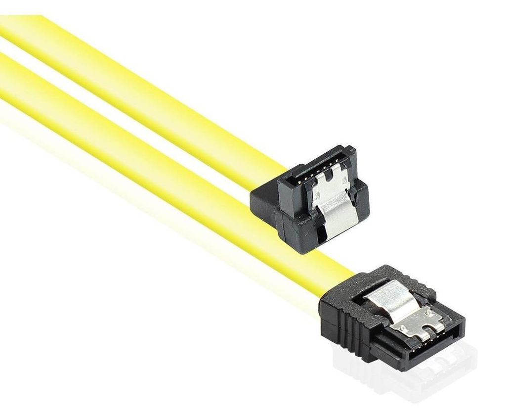 Alcasa 5047-AW05Y, 0,5 m, SATA III, Samec/samec, Žltá, Obrázok produktu 