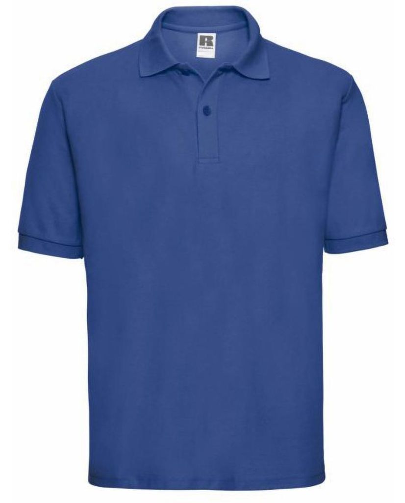 Russel Herren Klassik Kurzarm PolyBaumwolle Polo Shirt FK701 (6XL) (Helles Royalblau)