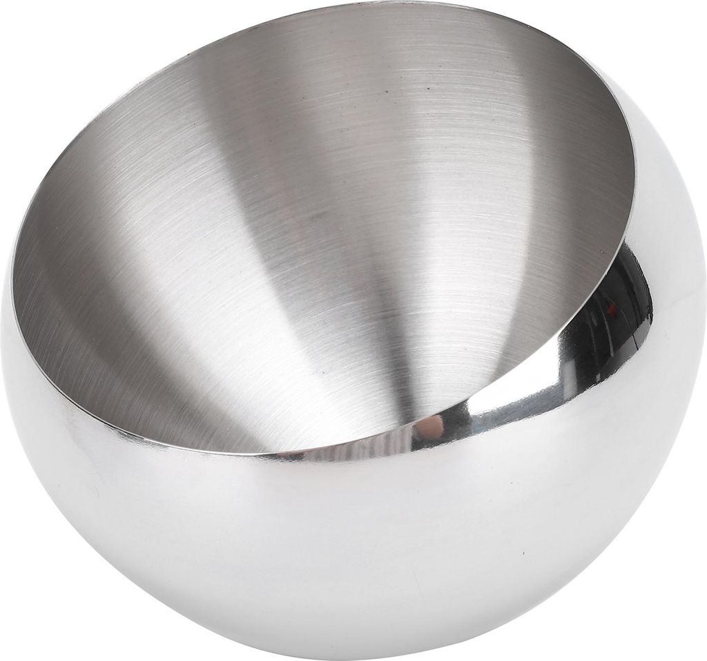 Servierschüssel Schräge Mund 304 Edelstahl Easy Cleanup Safe Multifunktionale polierte Gewürzschüssel für die Küche ohne Boden Mittelgroß