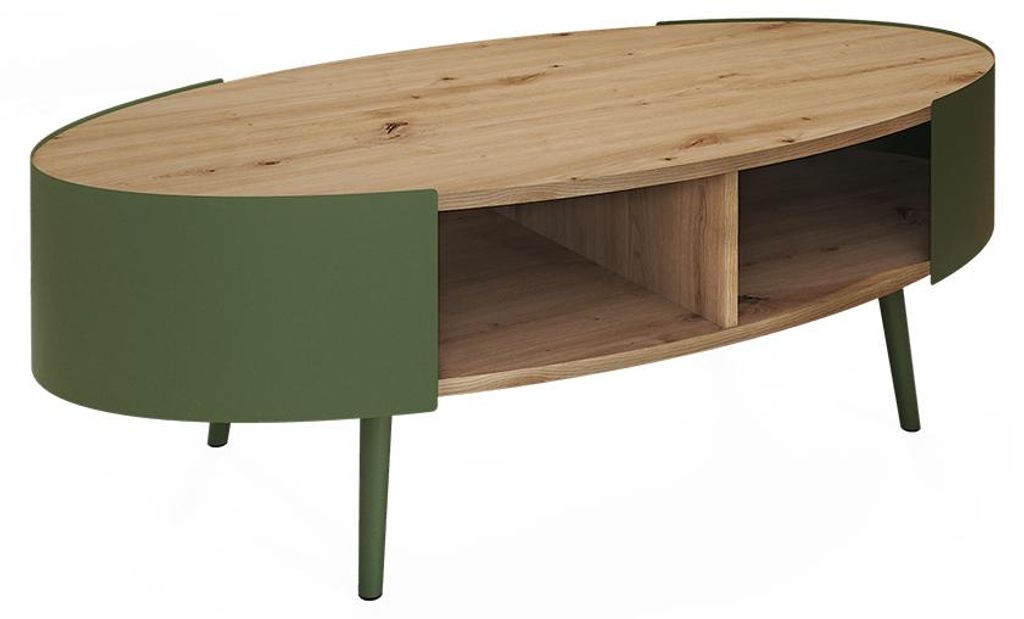 Konferenční stůl Vicco Lofta Zelená 120 x 60 cm, Model Obrázek produktu 