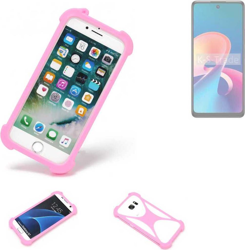 K-S-Trade Handy Hülle kompatibel mit TCL 50 XE 5G Schutz Hülle Bumper Silikon Schutz Hülle Cover Case Silikoncase Silikonbumper TPU Softcase