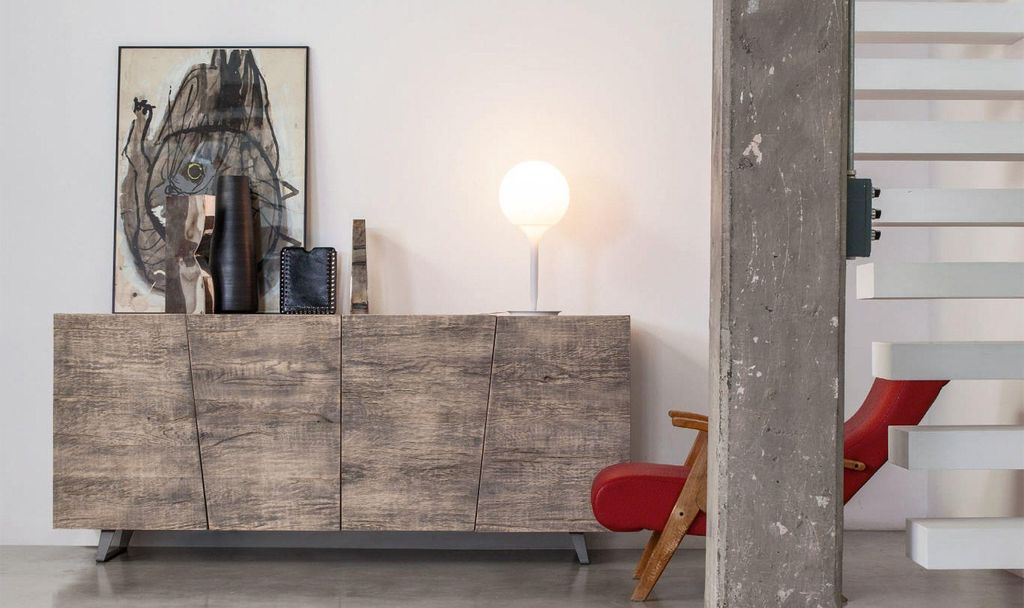 Sideboard aus Eiche UNIKA, Handarbeit, italienisches Design