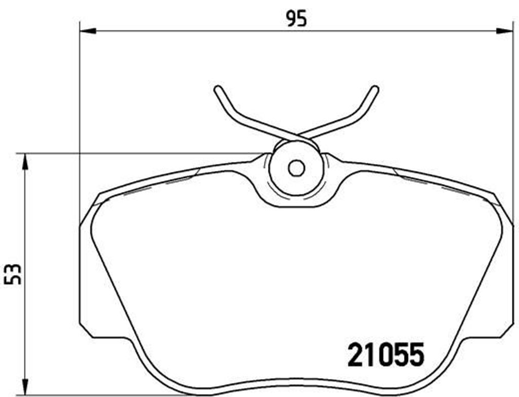 Brembo Bremsbelagsatz, Scheibenbremse Vorderachse P 50 011