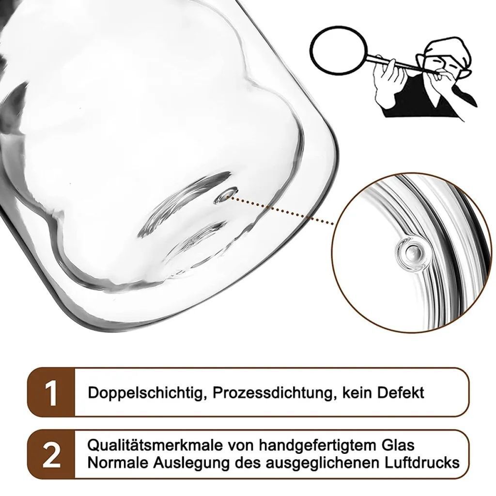 Latte Macchiato Tassen, doppelwandig, 350 ml, Set mit 6 Produktbild 5