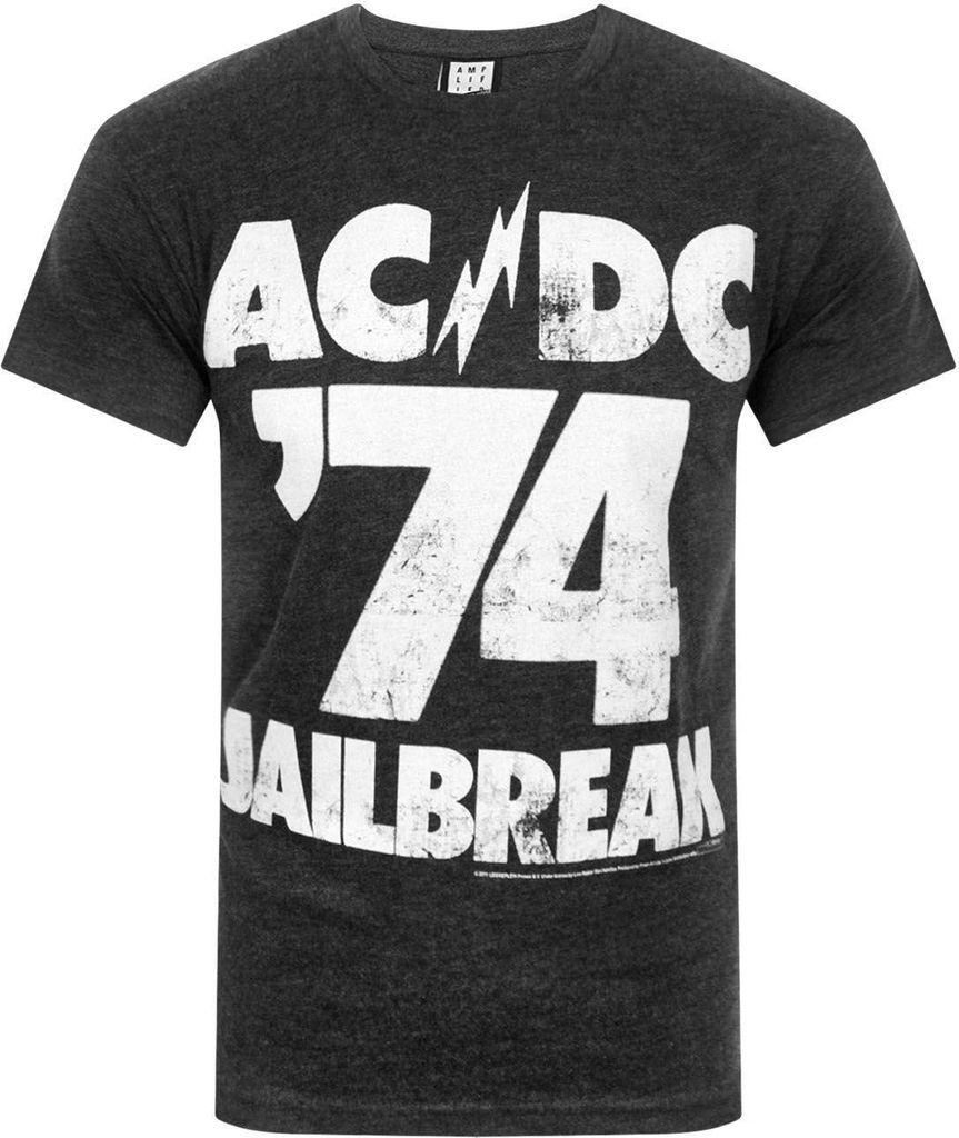 Amplified offizielles Herren AC/DC Comics Jailbreak T-Shirt NS4750 (S) (Schwarz)